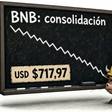 BNB cede un 0,80% y baja a USD $717,97 mientras se enfría el volumen