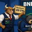 BNB recupera terreno y se acerca a USD $734 este 17 de septiembre de 2026