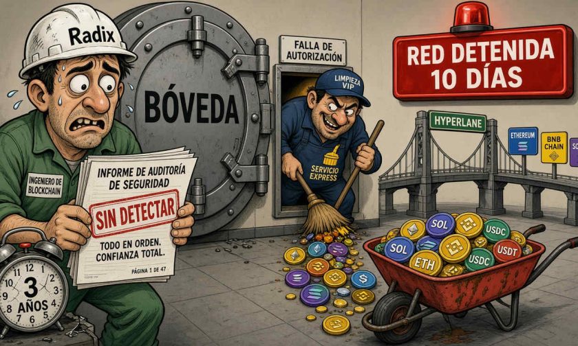 Una falla de tres años en Radix provoca un robo de USD $1,3 millones y paraliza la red